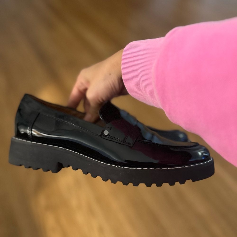 Franco Sarto Black Patent Loafers - Picture 4 of 4